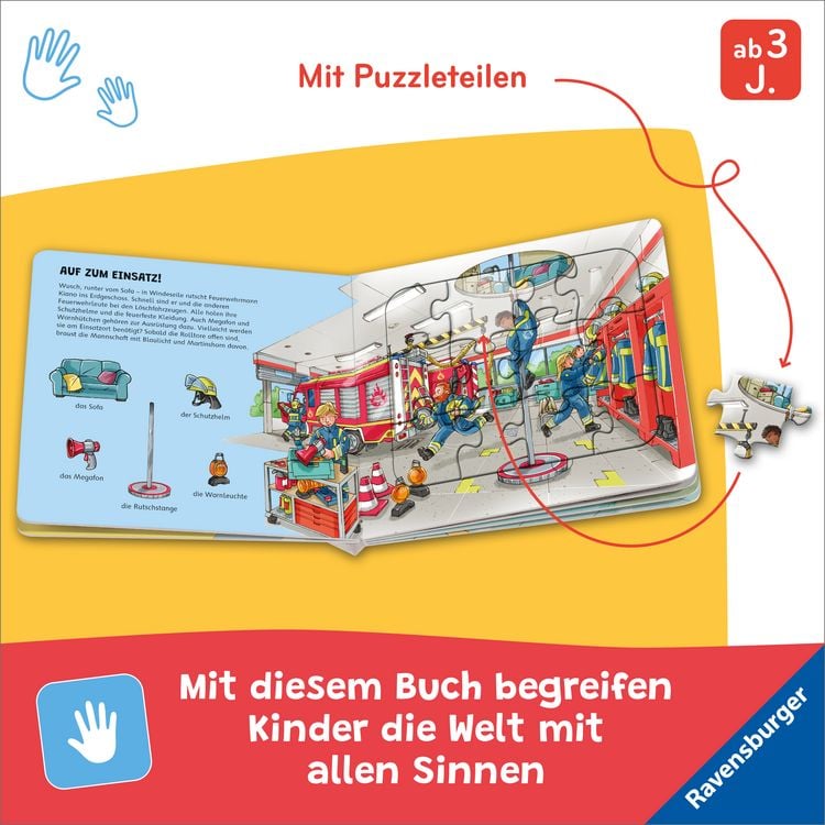 Produktbild: Ravensburger&reg; Puzzle-Buch: Feuerwehr