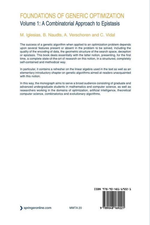 Produktbild: Foundations of Generic Optimization