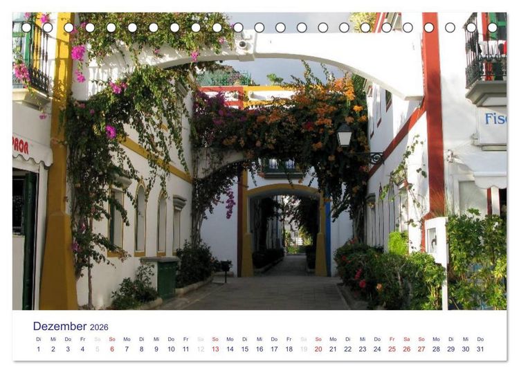 Produktbild: Die Canarischen Inseln - Gran Canaria (Tischkalender 2026 DIN A5 quer), CALVENDO Monatskalender