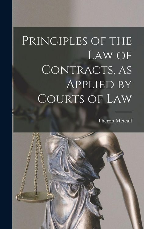 Produktbild: Principles of the Law of Contracts, as Applied by Courts of Law