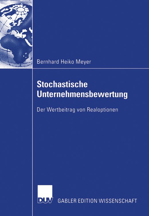 Produktbild: Stochastische Unternehmensbewertung