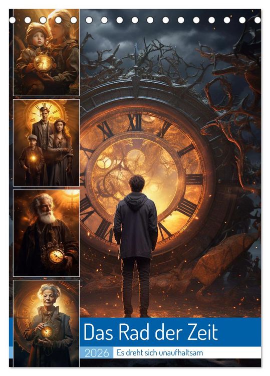 Produktbild: Das Rad der Zeit (Tischkalender 2026 DIN A5 hoch), CALVENDO Monatskalender