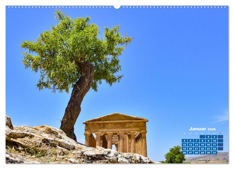 Produktbild: Sizilien &ndash; von Cefal&ugrave; bis Trapani (Wandkalender 2026 DIN A2 quer), CALVENDO Monatskalender