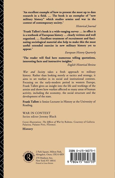 Produktbild: War and Society in Early Modern Europe