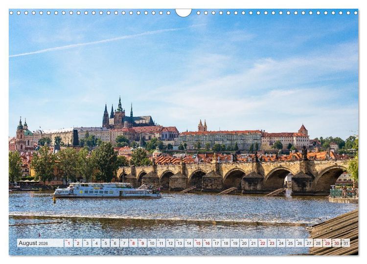 Produktbild: Historisches Prag (Wandkalender 2026 DIN A3 quer), CALVENDO Monatskalender