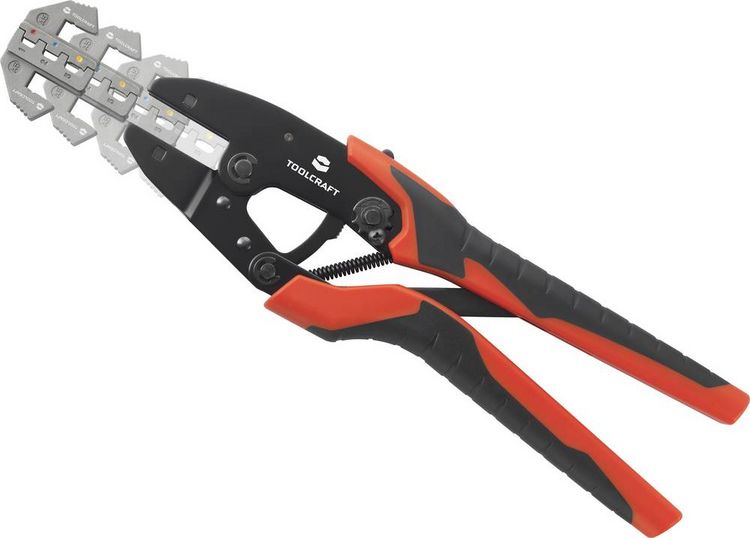 Produktbild: TOOLCRAFT HJ540168BC-A1A5 TO-7104990 Crimpzangen-Set 168teilig Schrumpfverbinder, Pressverbinder 0.5 bis 8mm&sup2; Inkl