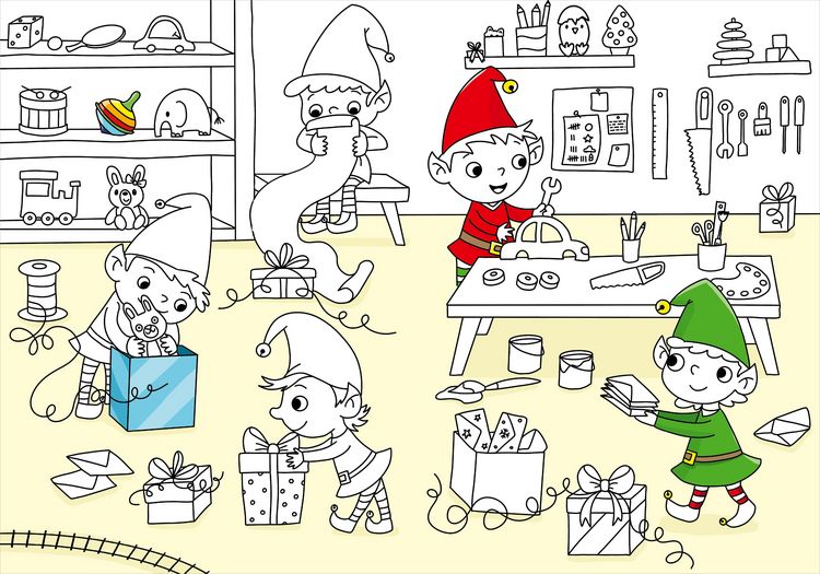 Produktbild: Mein schönstes buntes Malbuch. Weihnachten