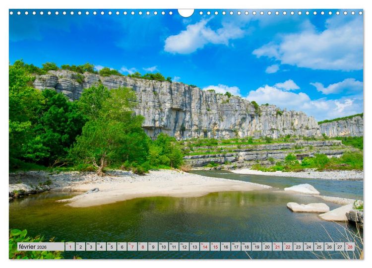 Produktbild: La beaut&eacute; de l'Ard&egrave;che (Calendrier mural 2026 DIN A3 vertical), CALVENDO calendrier mensuel