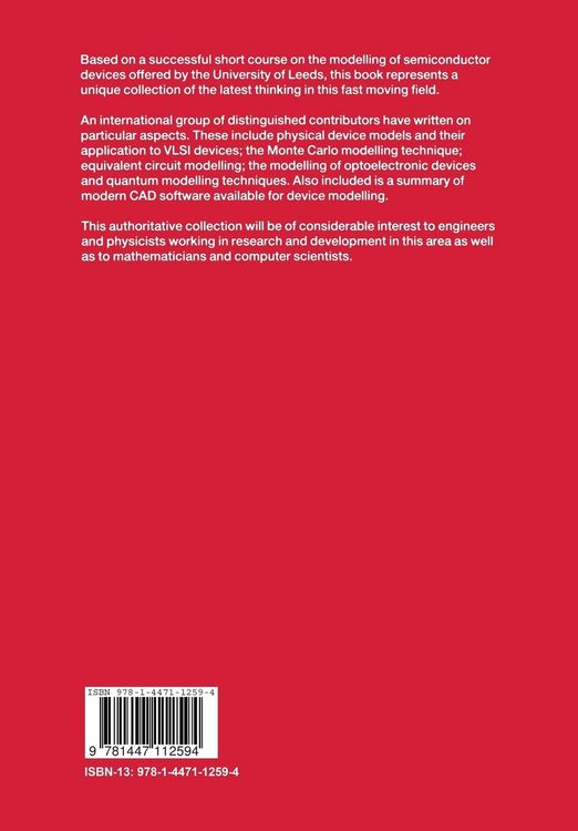 Produktbild: Semiconductor Device Modelling