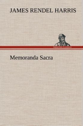 Produktbild: Memoranda Sacra