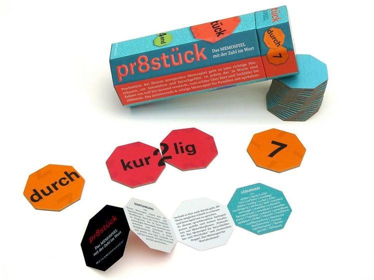 Produktbild: Prachtst&uuml;ck /Pr8st&uuml;ck. Das Memospiel mit der Zahl im Wort