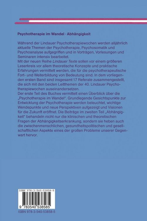 Produktbild: Psychotherapie im Wandel Abh&auml;ngigkeit