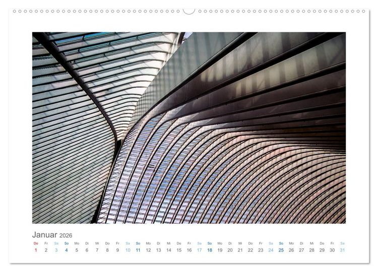 Produktbild: Architektonische Details aus Europa (hochwertiger Premium Wandkalender 2026 DIN A2 quer), Kunstdruck in Hochglanz