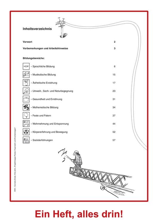 Produktbild: Kita aktiv Projektmappe Polizei, Feuerwehr und Krankenwagen