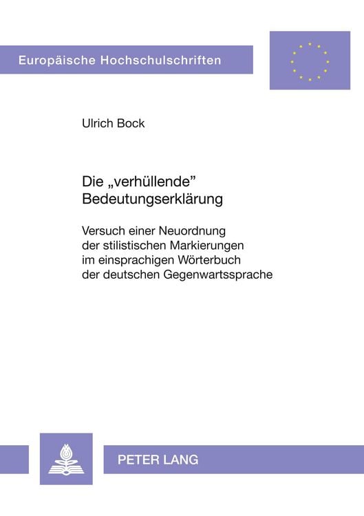 Produktbild: Die &laquo;verh&uuml;llende&raquo; Bedeutungserkl&auml;rung
