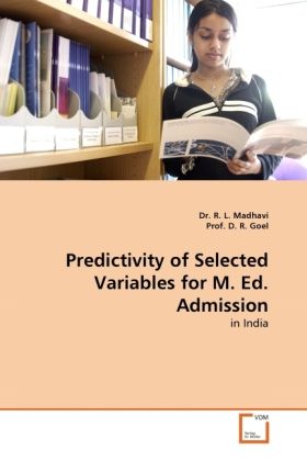 Produktbild: Madhavi, D: Predictivity of Selected Variables for M. Ed. Ad