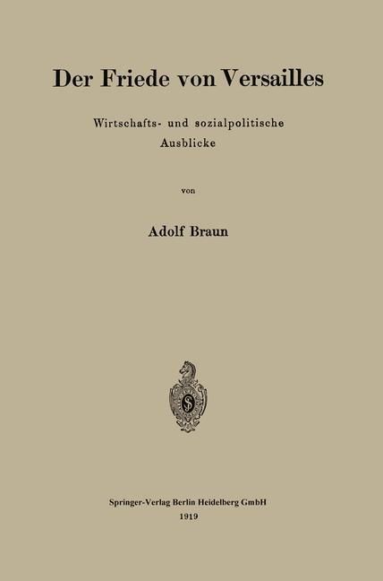 Produktbild: Der Friede von Versailles