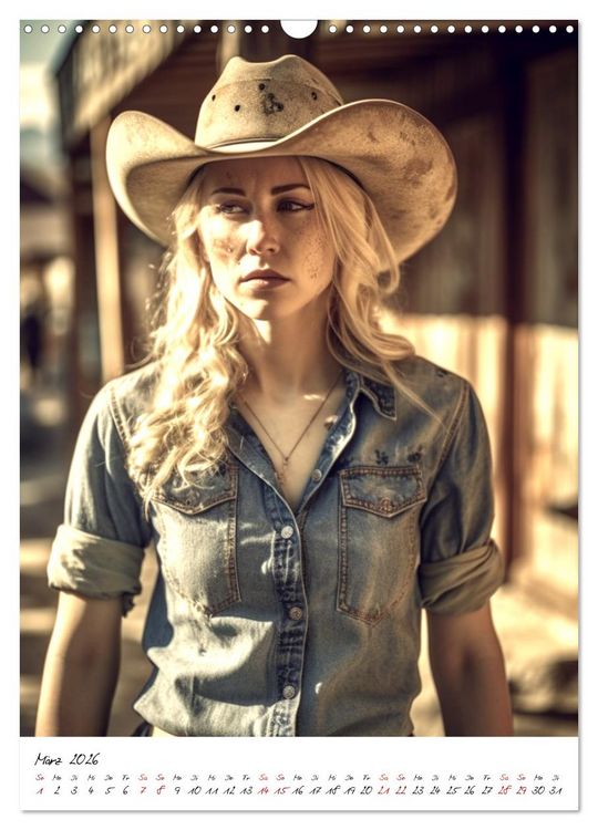 Produktbild: Starke Cowgirls (Wandkalender 2026 DIN A3 hoch), CALVENDO Monatskalender