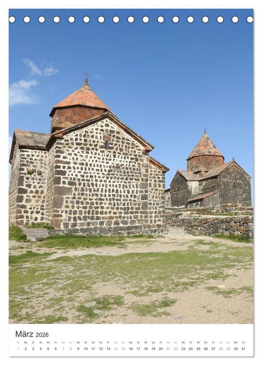 Produktbild: Armenien KULT.P - Kultur - Kl&ouml;ster - Landschaften - Seidenstra&szlig;e (Tischkalender 2026 DIN A5 hoch), CALVENDO Monatskalender