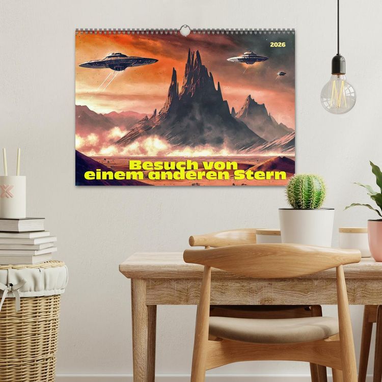 Produktbild: Besuch von einem anderen Stern (Wandkalender 2026 DIN A3 quer), CALVENDO Monatskalender