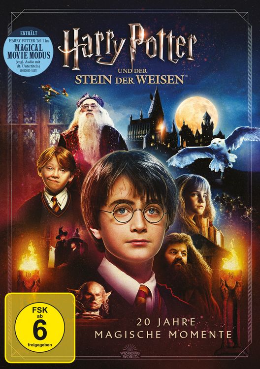 Produktbild: Harry Potter und der Stein der Weisen - Jubil&auml;ums-Edition 20 Jahre Magische Momente - Magical Movie Mode
[2 DVDs]