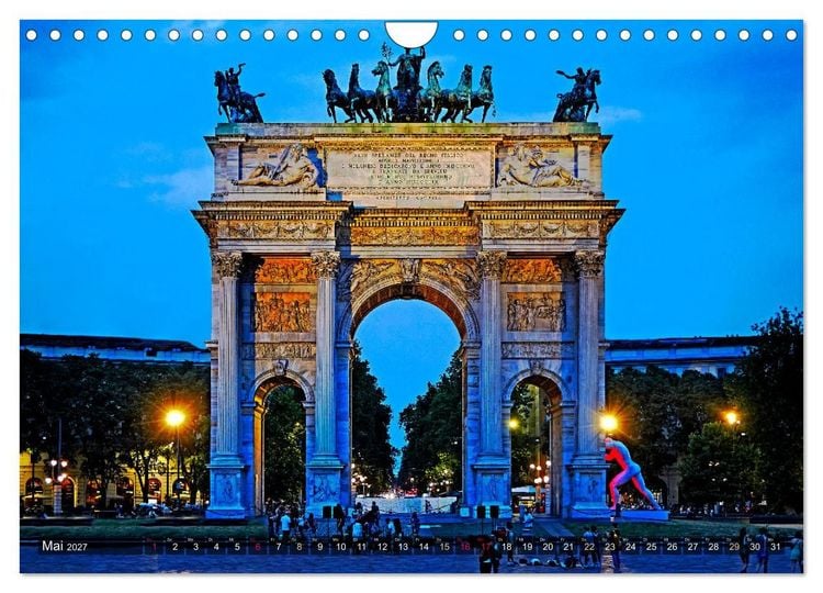 Produktbild: One Day Mailand (Wandkalender 2027 DIN A4 quer), CALVENDO Monatskalender