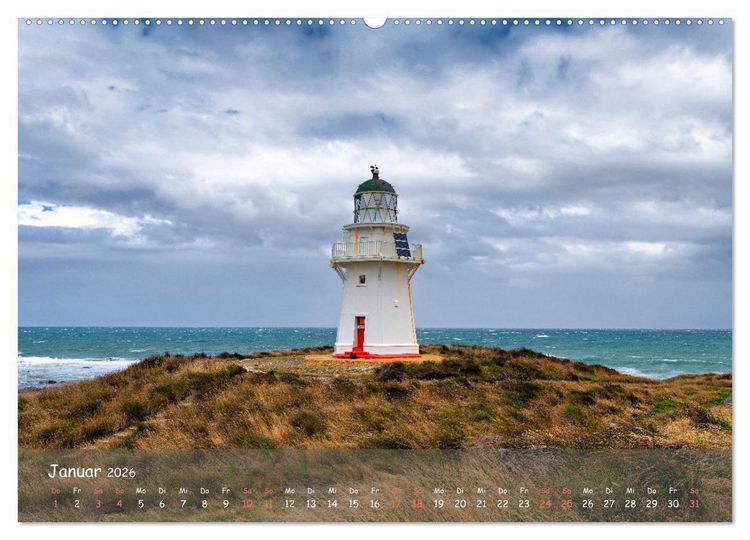 Produktbild: Neuseeland - Wo sich Himmel und Erde begegnen (hochwertiger Premium Wandkalender 2026 DIN A2 quer), Kunstdruck in Hochglanz