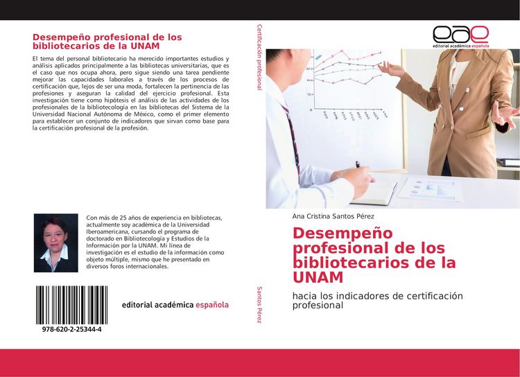 Produktbild: Desempe&ntilde;o profesional de los bibliotecarios de la UNAM