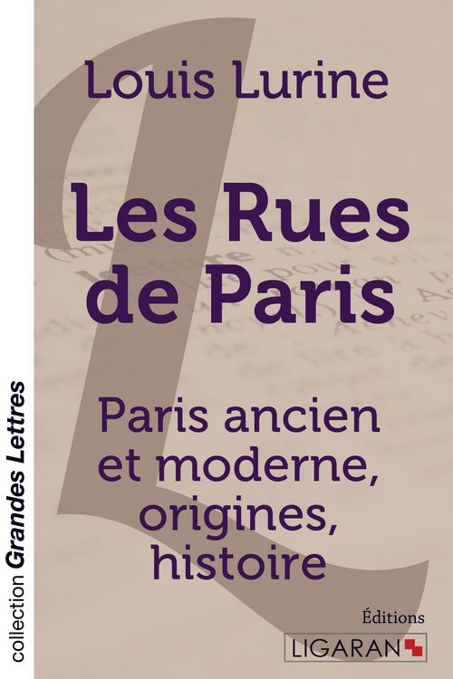 Produktbild: Les rues de Paris (grands caract&egrave;res)