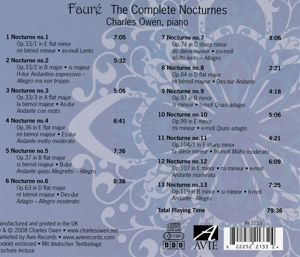 Produktbild: Faure: Complete Nocturnes