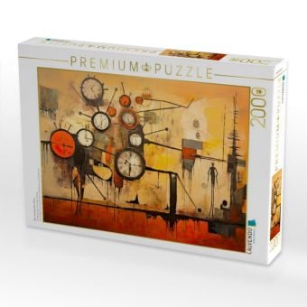 Produktbild: CALVENDO Puzzle Die schwebenden Uhren | 2000 Teile Lege-Gr&ouml;&szlig;e 90x67cm Foto-Puzzle f&uuml;r gl&uuml;ckliche Stunden