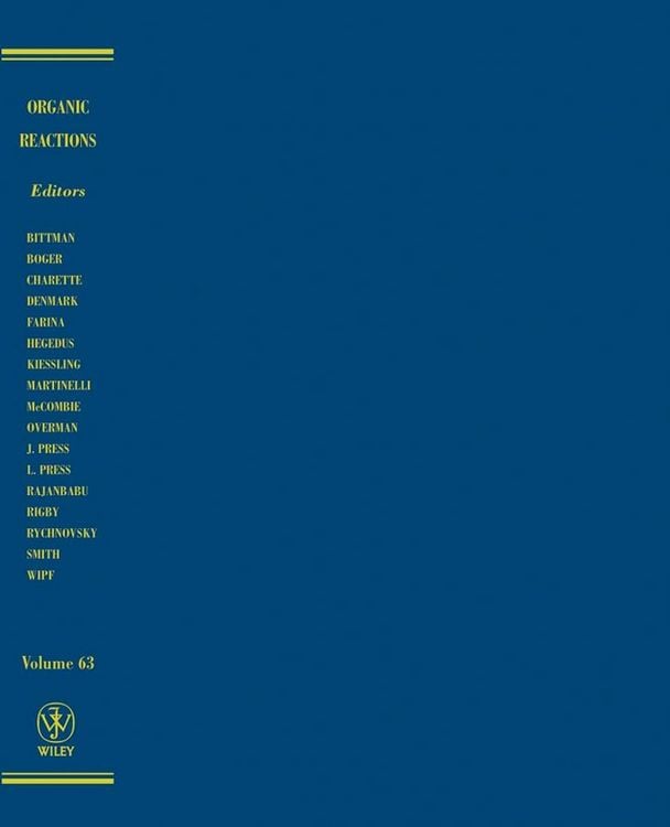 Produktbild: Organic Reactions, Volume 63