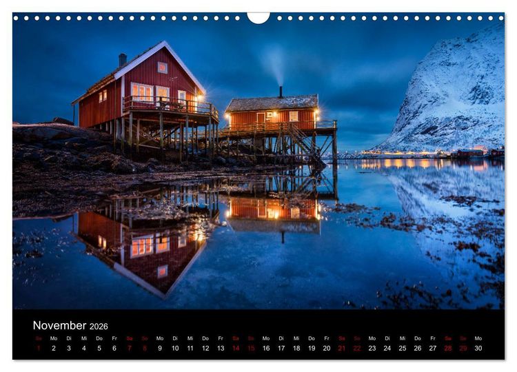 Produktbild: Lofoten - Inseln im Nordmeer (Wandkalender 2026 DIN A3 quer), CALVENDO Monatskalender