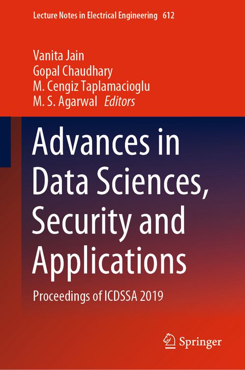 Produktbild: Advances in Data Sciences, Security and Applications