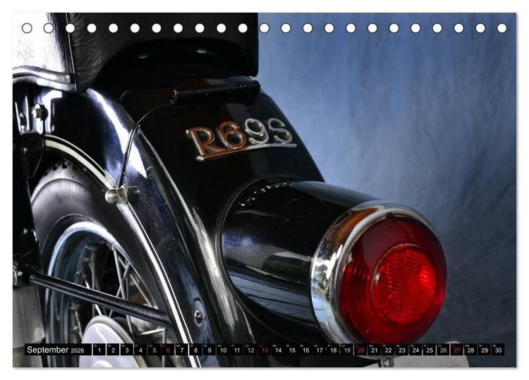 Produktbild: BMW R69S (Tischkalender 2026 DIN A5 quer), CALVENDO Monatskalender