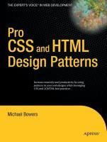 Produktbild: Pro CSS and HTML Design Patterns