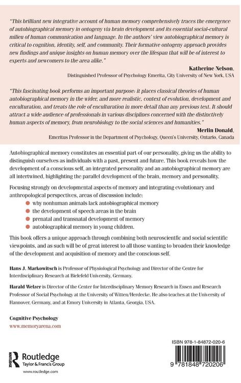 Produktbild: The Development of Autobiographical Memory