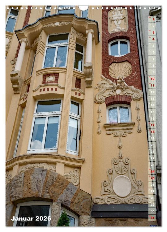Produktbild: Fassadenk&uuml;nste (Wandkalender 2026 DIN A3 hoch), CALVENDO Monatskalender