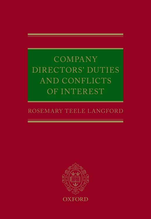 Produktbild: Company Directors' Duties and Conflicts of Interest