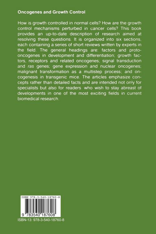 Produktbild: Oncogenes and Growth Control