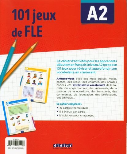 Produktbild: 101 Jeux de FLE - &hellip; pour apprendre le fran&ccedil;ais - A2