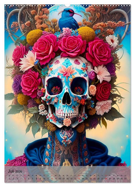 Produktbild: Beautiful Death (Wandkalender 2026 DIN A2 hoch), CALVENDO Monatskalender
