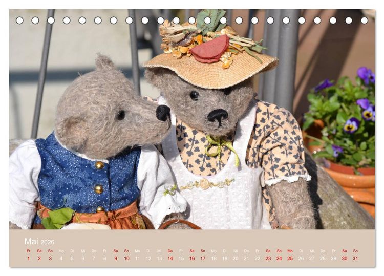 Produktbild: Robin der B&auml;r (Tischkalender 2026 DIN A5 quer), CALVENDO Monatskalender