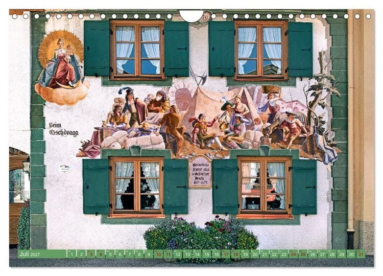 Produktbild: Mittenwald - Perle des Werdenfelser Landes (Wandkalender 2027 DIN A4 quer), CALVENDO Monatskalender
