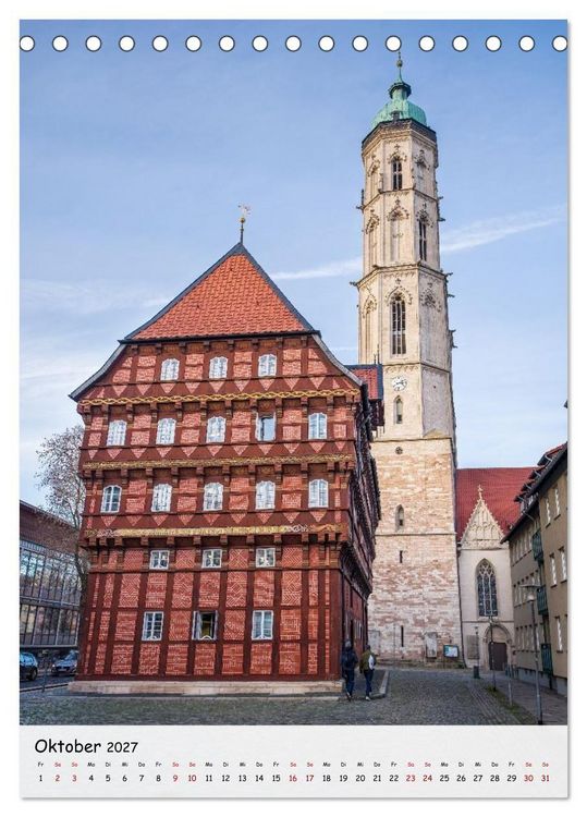 Produktbild: Braunschweig - Mittelalterliche L&ouml;wenstadt (Tischkalender 2027 DIN A5 hoch), CALVENDO Monatskalender