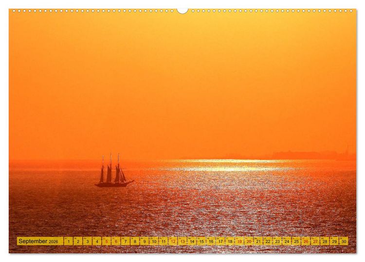 Produktbild: Sonne, Sand und Meer. Farben der K&uuml;ste (Wandkalender 2026 DIN A2 quer), CALVENDO Monatskalender