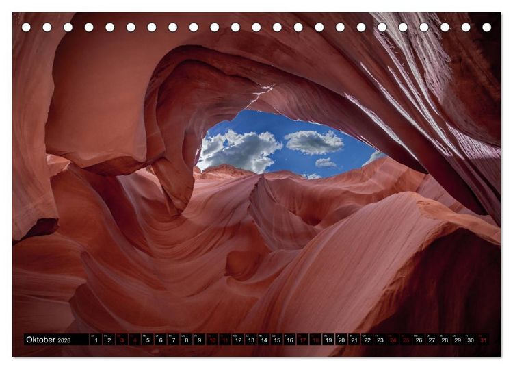 Produktbild: Go West. USA - Die Highlights des S&uuml;dwesten (Tischkalender 2026 DIN A5 quer), CALVENDO Monatskalender