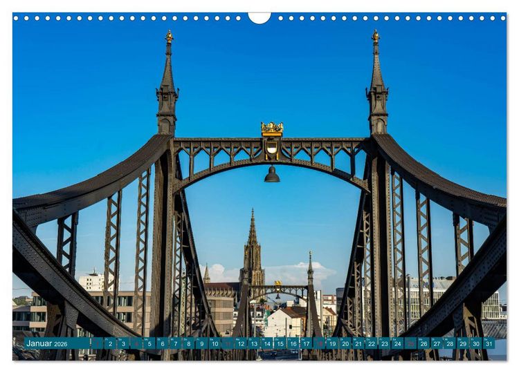 Produktbild: Quer durch Ulm (Wandkalender 2026 DIN A3 quer), CALVENDO Monatskalender