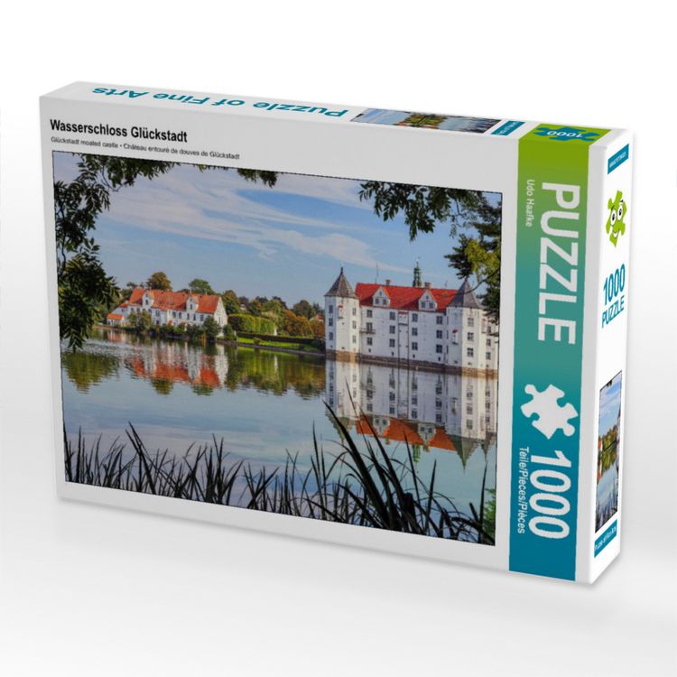 Produktbild: CALVENDO Puzzle Wasserschloss Gl&uuml;ckstadt | 1000 Teile Lege-Gr&ouml;&szlig;e 64x48cm Foto-Puzzle f&uuml;r gl&uuml;ckliche Stunden