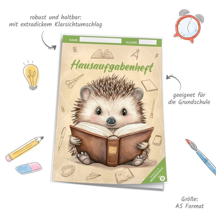 Produktbild: TR&Ouml;TSCH - Hausaufgabenheft Grundschule Igel